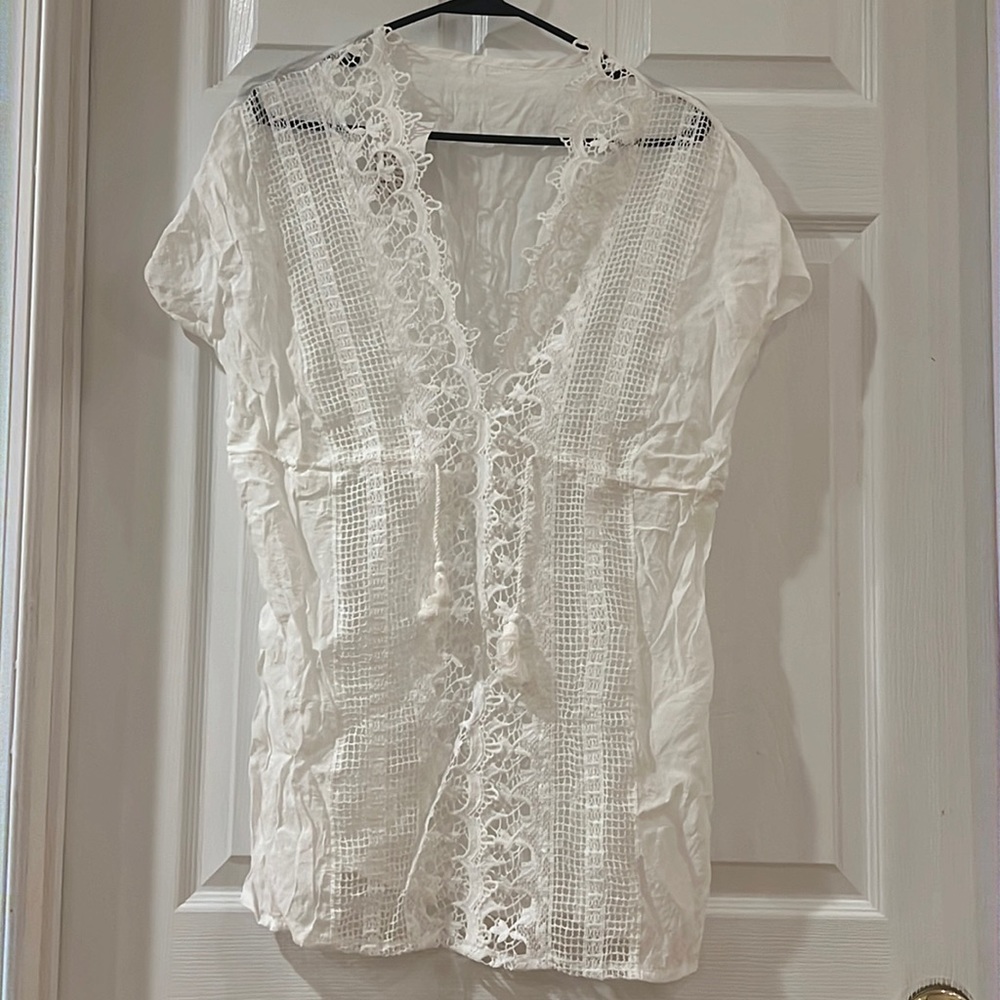 Tunics white for beach